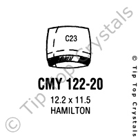 GS CMY122-20 Watch Crystal