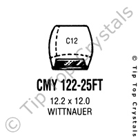 GS CMY122-25FT Watch Crystal