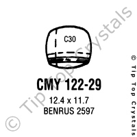 GS CMY122-29 Watch Crystal