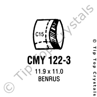 GS CMY122-3 Watch Crystal