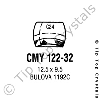 GS CMY122-32 Watch Crystal