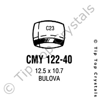 GS CMY122-40 Watch Crystal