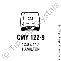 GS CMY122-9 Watch Crystal