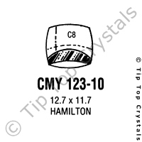 GS CMY123-10 Watch Crystal