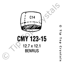 GS CMY123-15 Watch Crystal