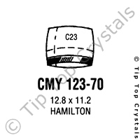 GS CMY123-70 Watch Crystal