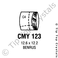 GS CMY123 Watch Crystal