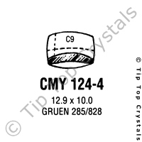 GS CMY124-4 Watch Crystal