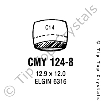 GS CMY124-8 Watch Crystal