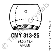 GS CMY313-25 Watch Crystal