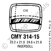 GS CMY314-15 Watch Crystal