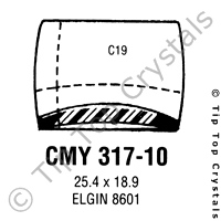 GS CMY317-10 Watch Crystal