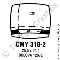 GS CMY318-2 Watch Crystal