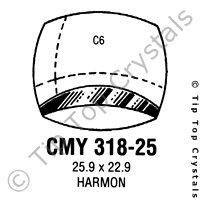 GS CMY318-25 Watch Crystal