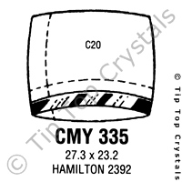 GS CMY335 Watch Crystal