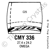 GS CMY336 Watch Crystal