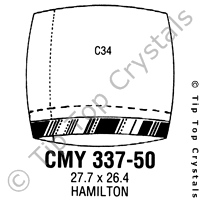 GS CMY337-50 Watch Crystal