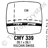 GS CMY339 Watch Crystal
