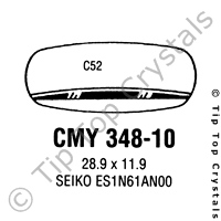 GS CMY348-10 Watch Crystal