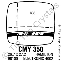 GS CMY350 Watch Crystal