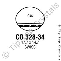 GS CO328-34 Watch Crystal
