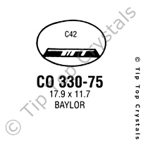 GS CO330-75 Watch Crystal