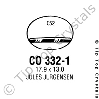 GS CO332-1 Watch Crystal