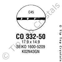 GS CO332-50 Watch Crystal