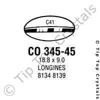 GS CO345-45 Watch Crystal