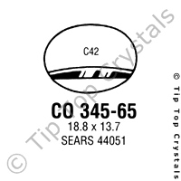 GS CO345-65 Watch Crystal