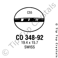 GS CO348-92 Watch Crystal