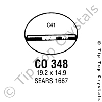 GS CO348 Watch Crystal