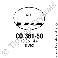 GS CO361-50 Watch Crystal