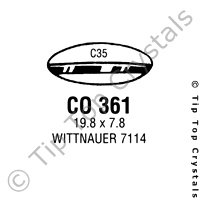 GS CO361 Watch Crystal