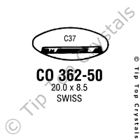 GS CO362-50 Watch Crystal