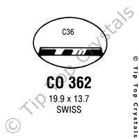 GS CO362 Watch Crystal