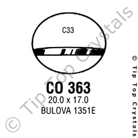 GS CO363 Watch Crystal