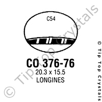 GS CO376-76 Watch Crystal