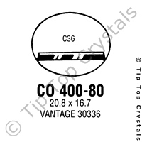 GS CO400-80 Watch Crystal