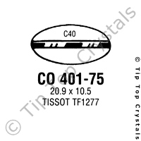 GS CO401-75 Watch Crystal