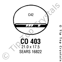 GS CO403 Watch Crystal