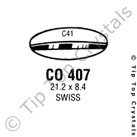 GS CO407 Watch Crystal