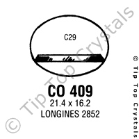 GS CO409 Watch Crystal