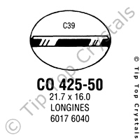 GS CO425-50 Watch Crystal