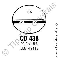 GS CO438 Watch Crystal