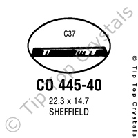 GS CO445-40 Watch Crystal