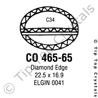 GS CO465-65 Watch Crystal