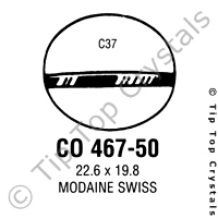 GS CO467-50 Watch Crystal