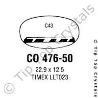 GS CO476-50 Watch Crystal