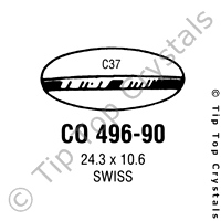 GS CO496-90 Watch Crystal
